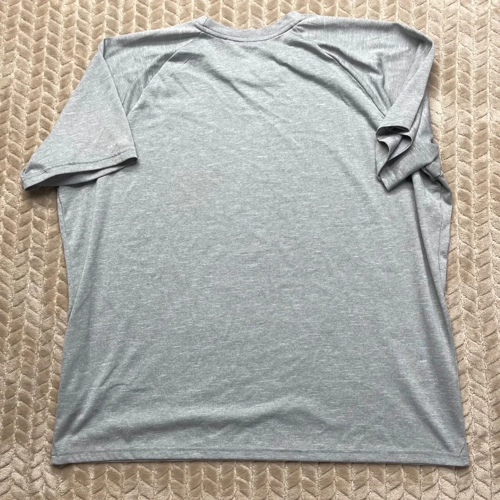 Nike‎ Swim Dri-FIT Rash Guard Mens XXL Heather Grey UPF 40+ NESSA589 090 Shirt